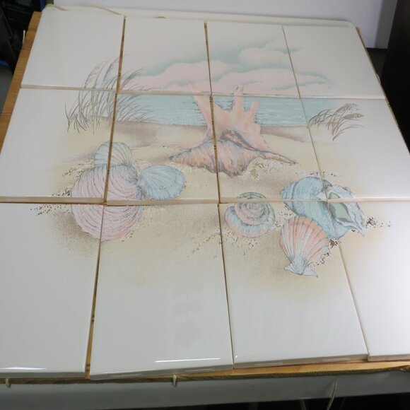 Sea Shore Tiles (with Texture) Brazil Glazed front Unglazed back makes 24x18